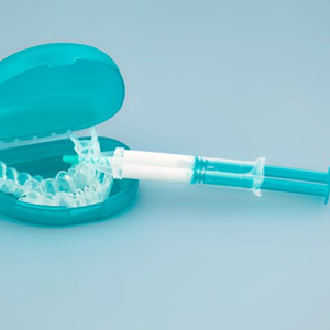 Custom trays used for teeth whitening