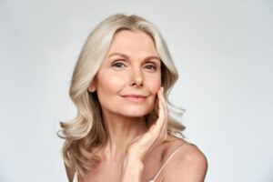 Woman smiling after getting BOTOX